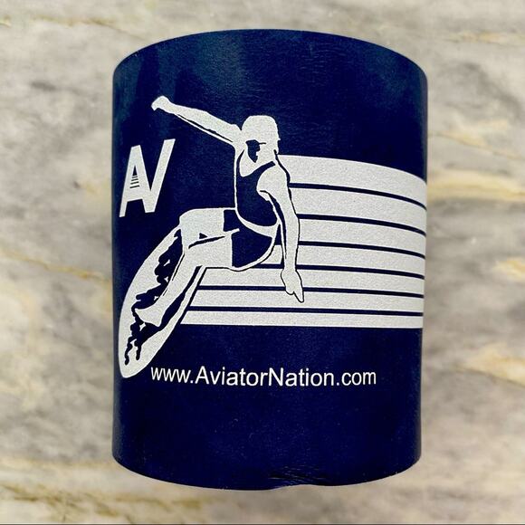 AVIATOR NATION Beer Koozie in Navy Blue - Picture 1 of 3